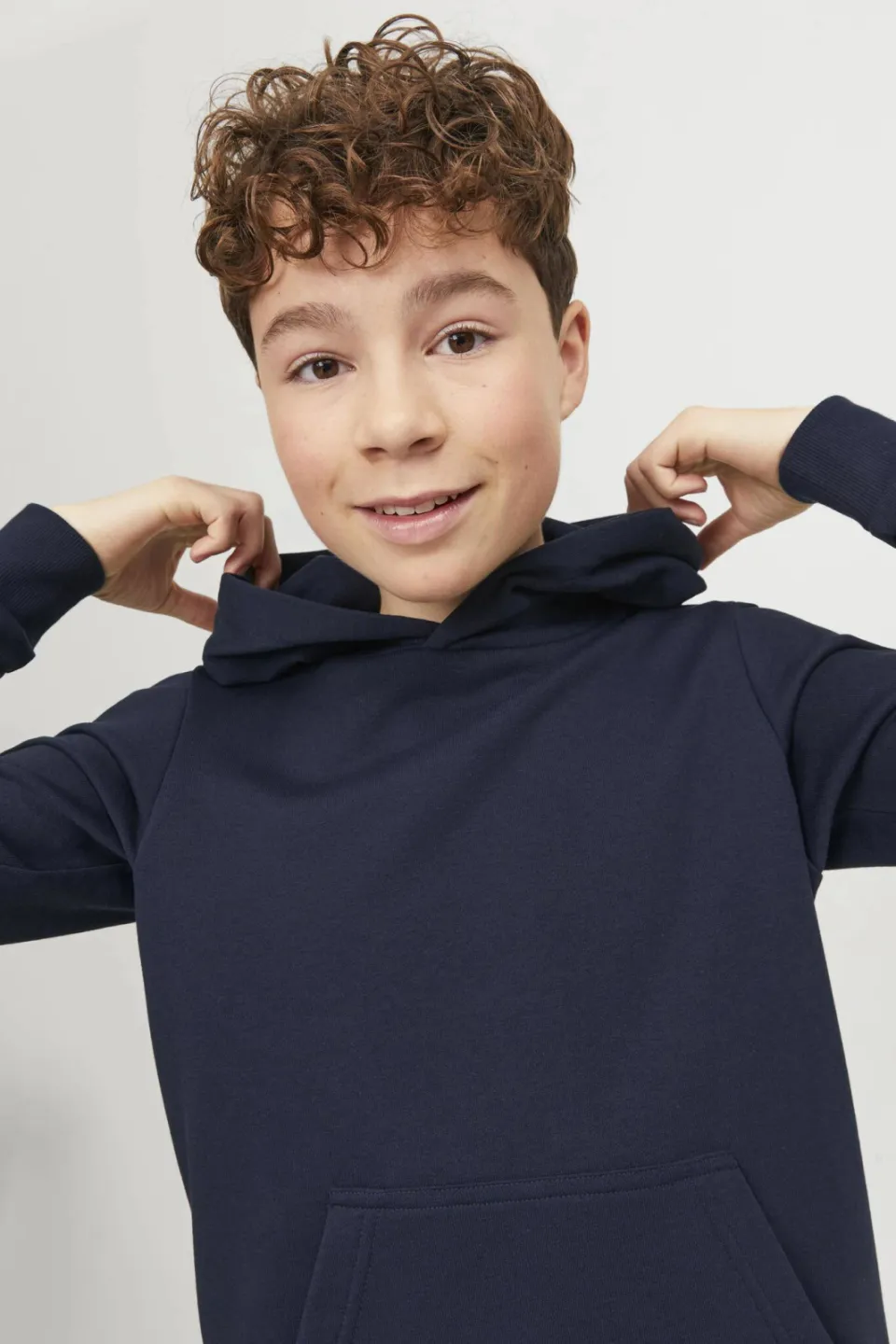Jack & Jones JUNIOR hoodie JJEBRADLEY donkerblauw, foto 5