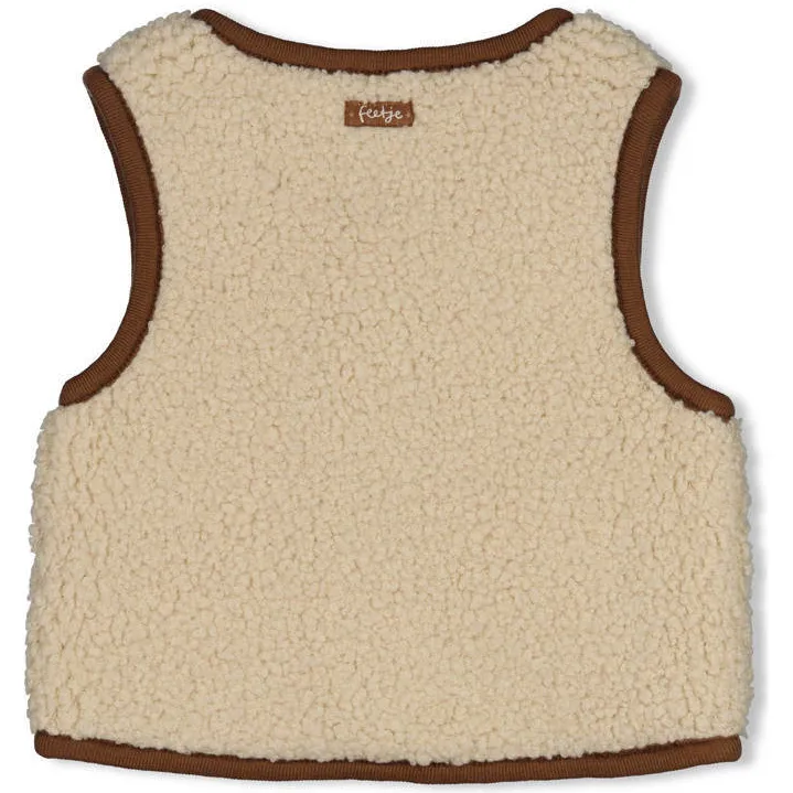 Feetje reversible gilet Tiny Timber Tales - beige/bruin, foto 4