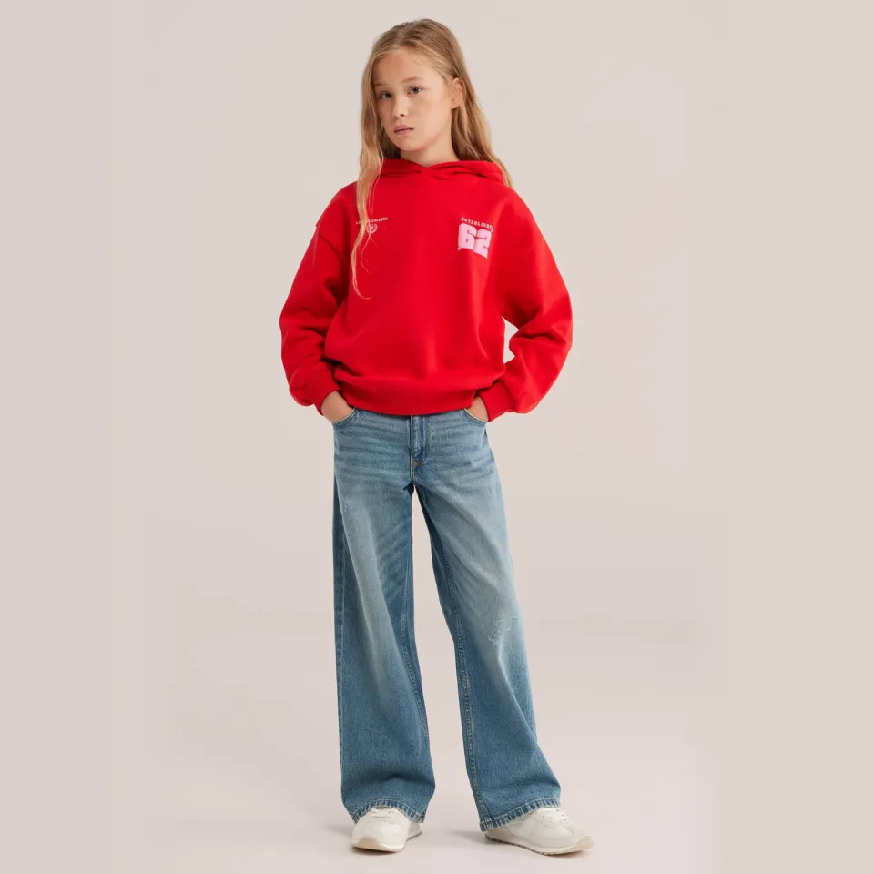 WE Fashion sweater met backprint - rood, foto 4