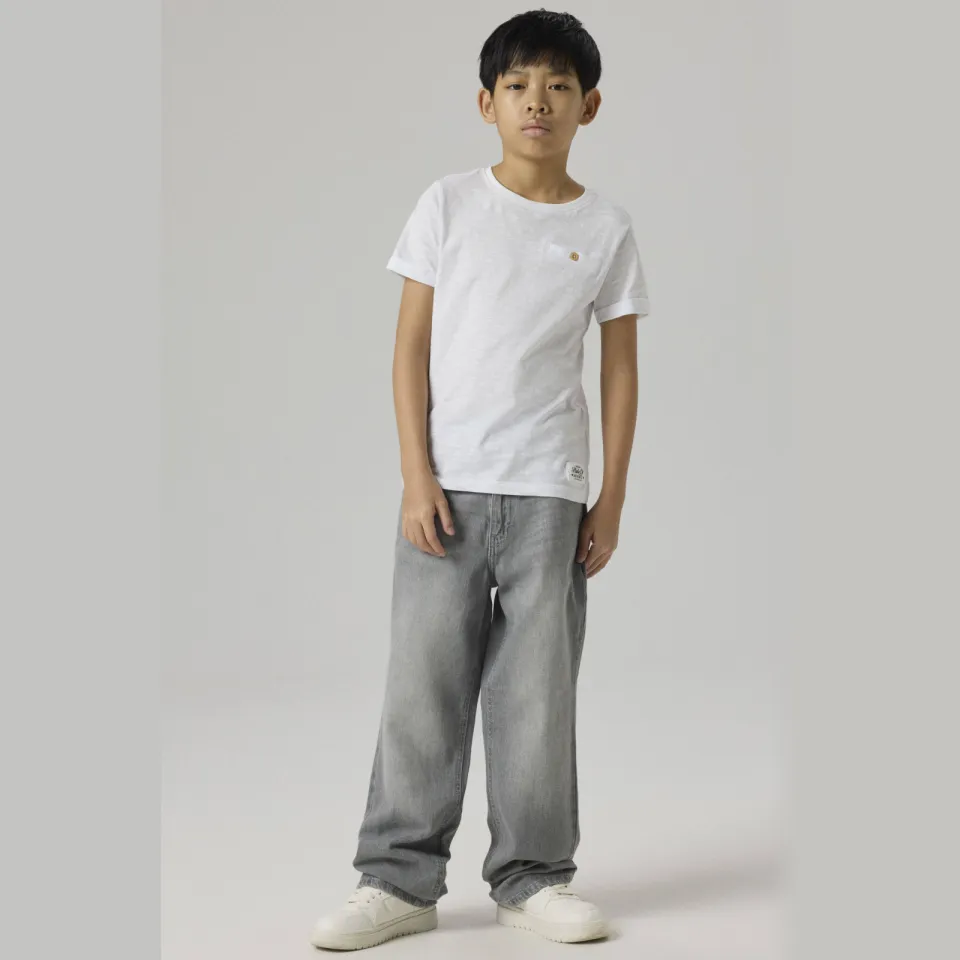 NAME IT KIDS loose fit jeans grey denim Light Grey Denim