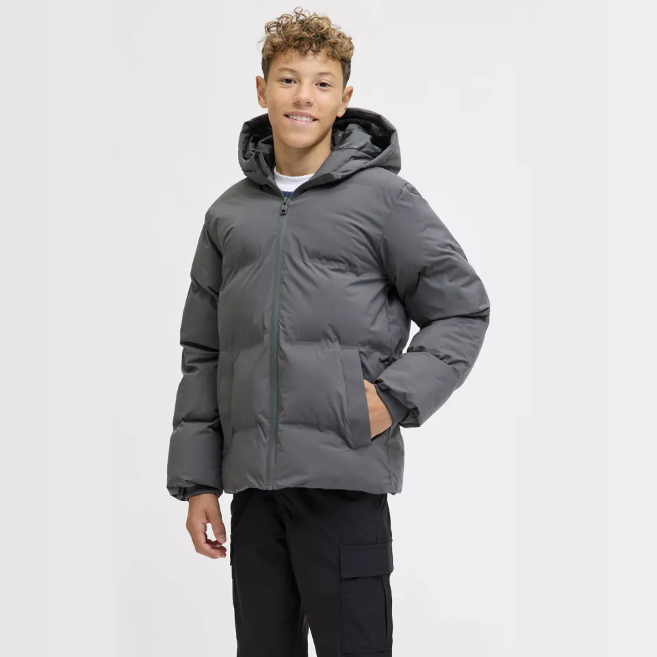 Jack & Jones gewatteerde winterjas grijs