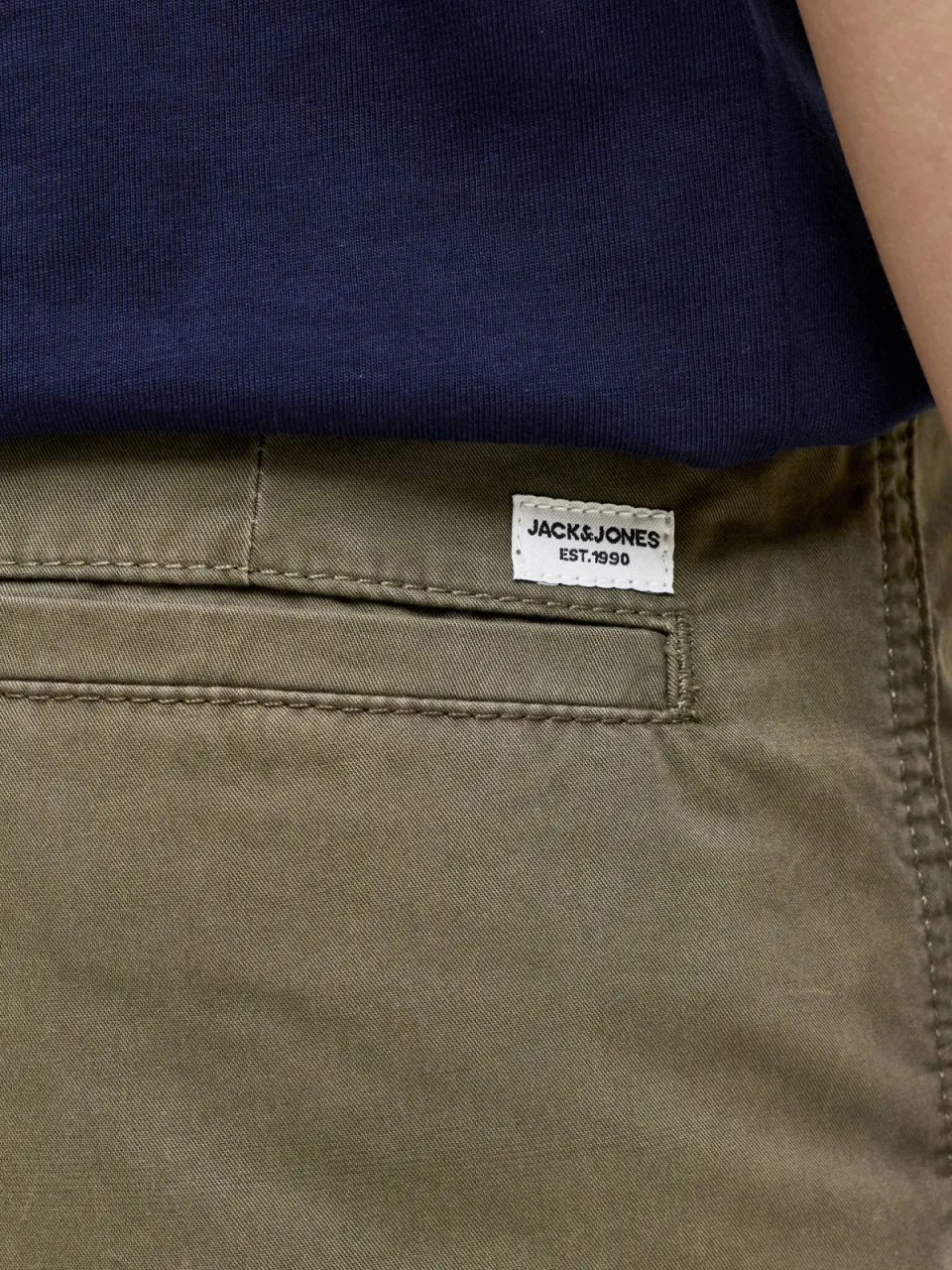 Jack & Jones JUNIOR relaxed high waist cargo short olijfgroen, foto 5