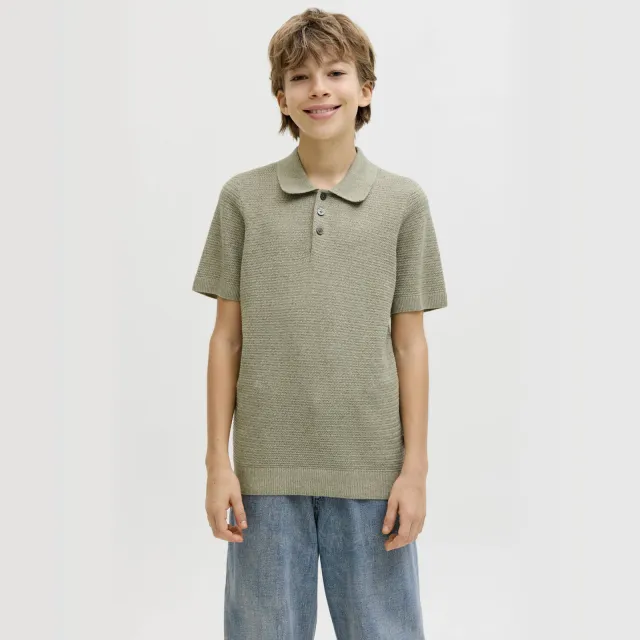 Jack & Jones JUNIOR polo groen gebreid