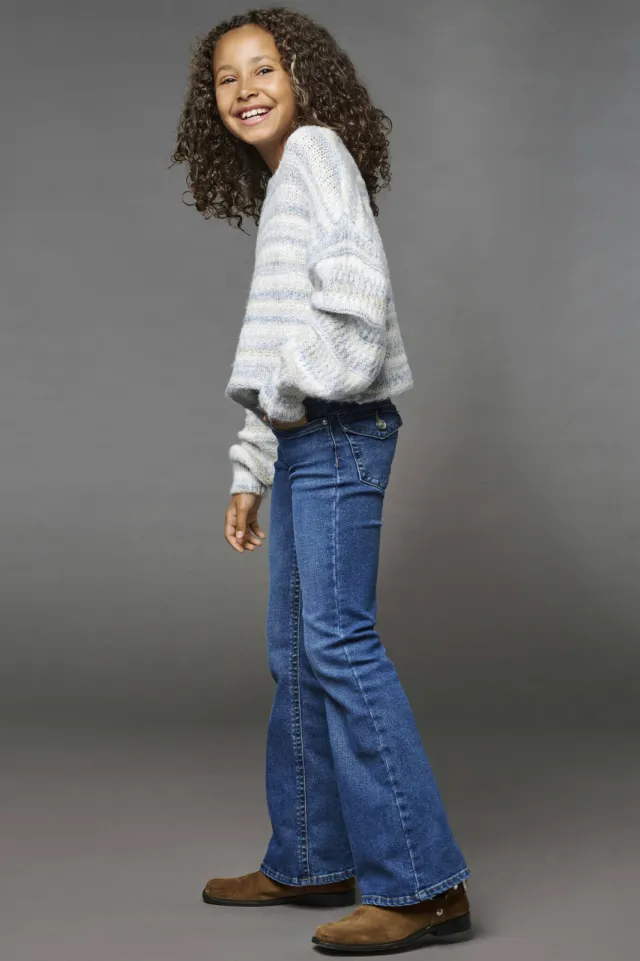Only KIDS ONLY GIRL KOGPHOEBE flared jeans - mediumblauw Medium Blue Denim