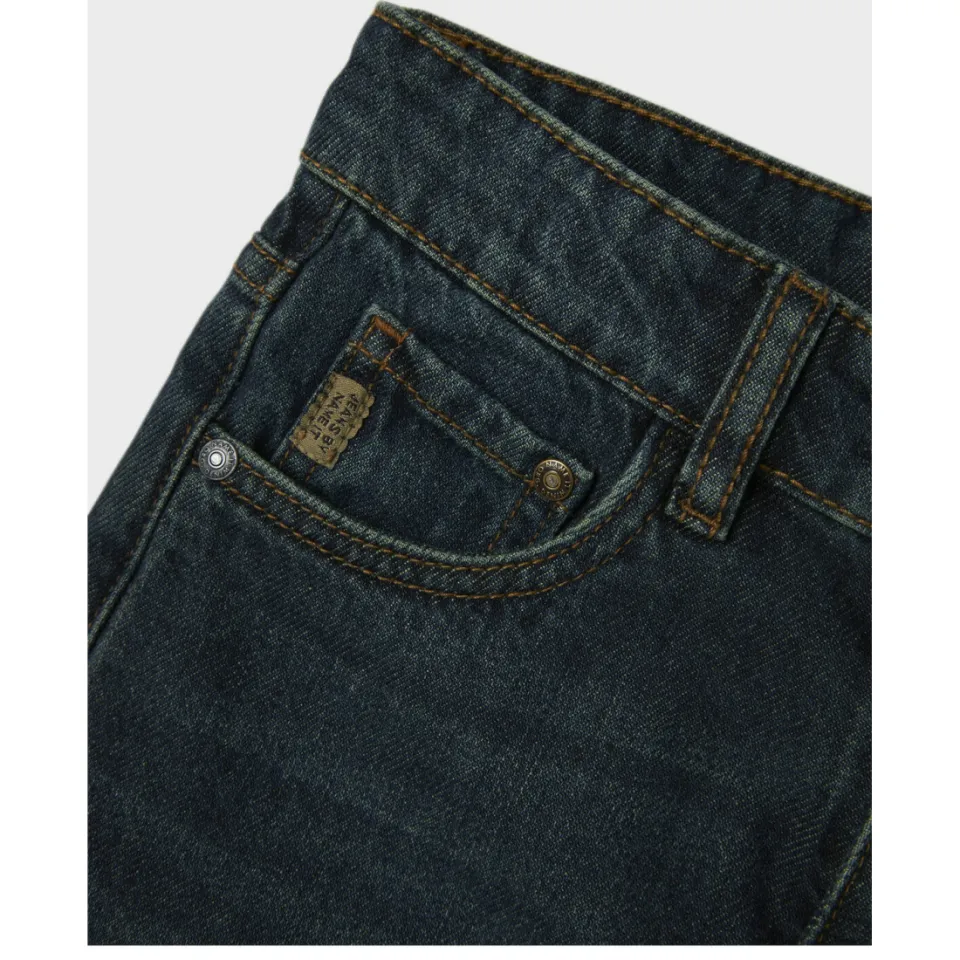 NAME IT KIDS straight fit jeans vintage dark blue denim, foto 5
