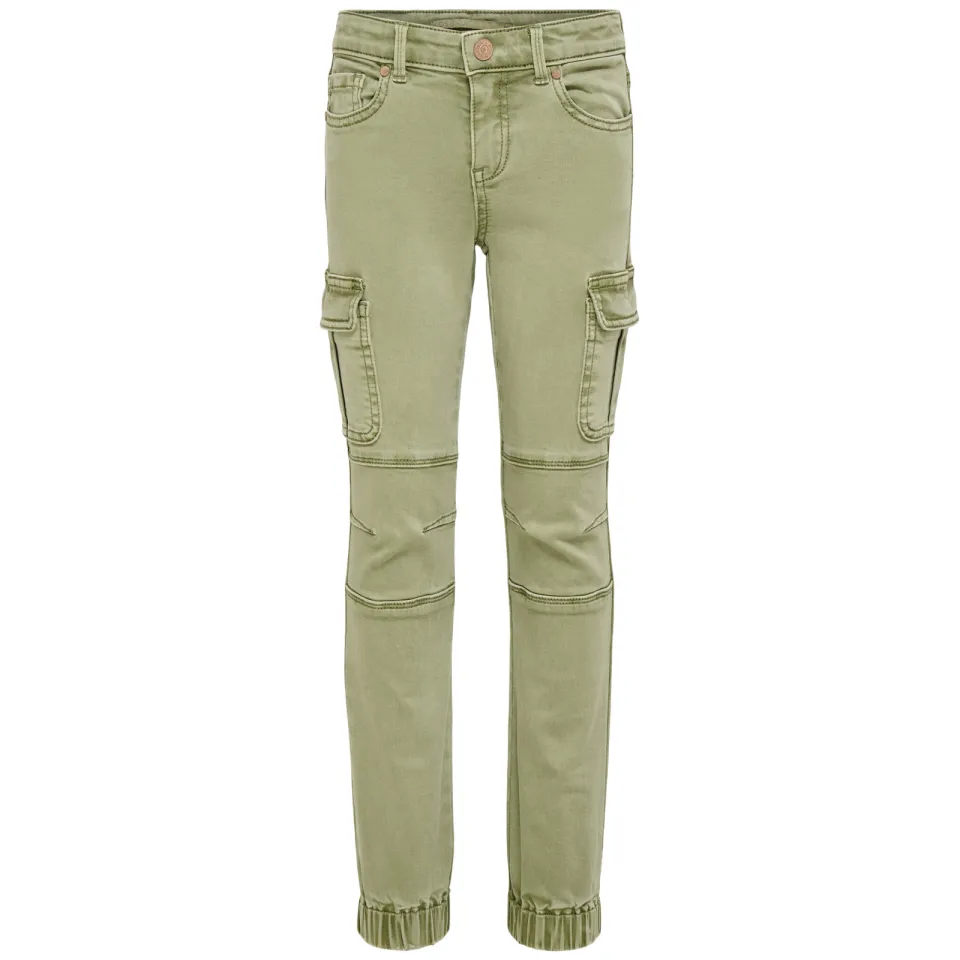 KIDS ONLY GIRL slim fit jeans olijfgroen, foto 2