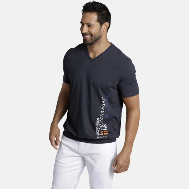 Jan Vanderstorm Gilbrecht t-shirt donkerblauw