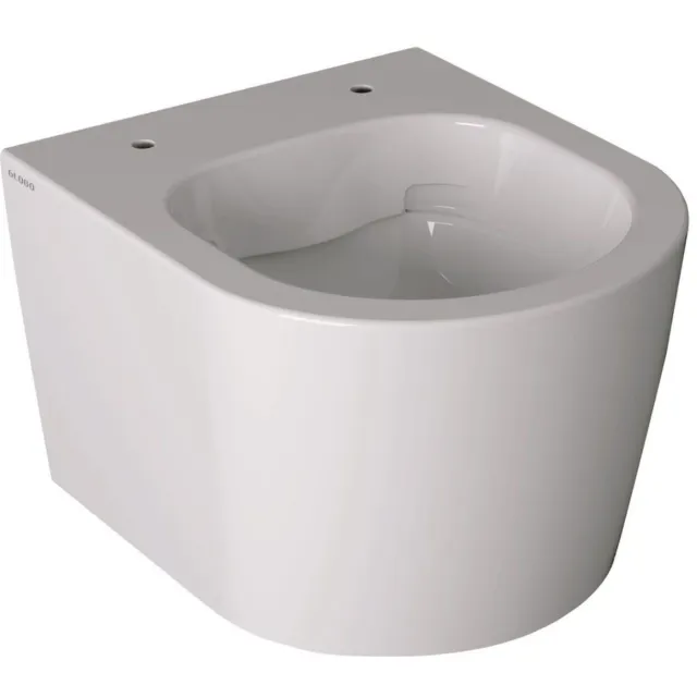 Luca Sanitair Wandcloset Forty 3 43x36 cm Compact Rimless Wit - Wandcloset Exclusief Toiletzitting