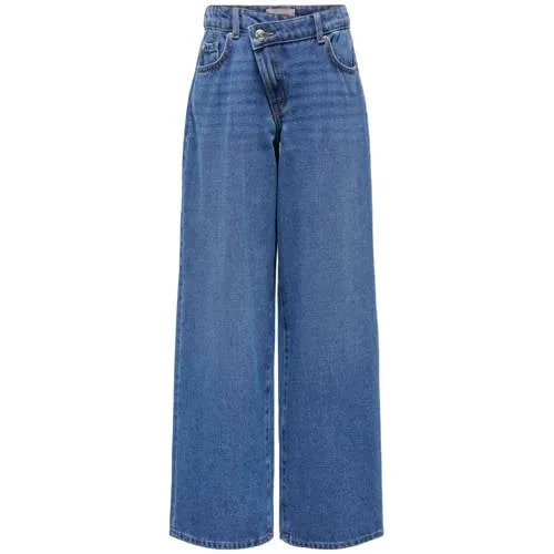 Only KIDS ONLY GIRL KOGHOPE wide leg jeans - mediumblauw Meisjes Denim Effen Medium blue denim