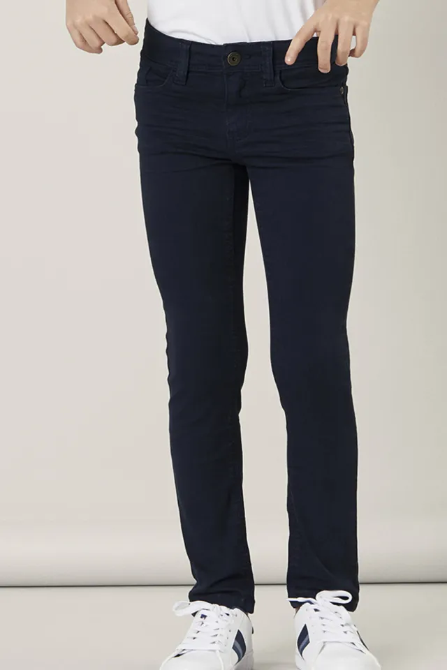 NAME IT slim fit broek NKMTHEO donkerblauw dark sapphire, foto 5