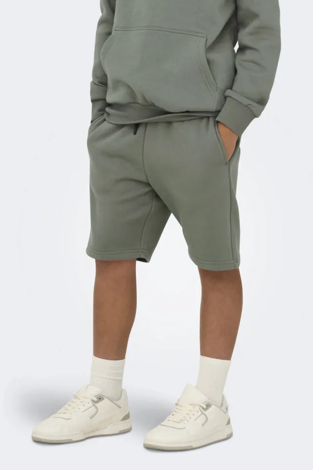 Only & Sons regular sweatshort grijs, foto 7