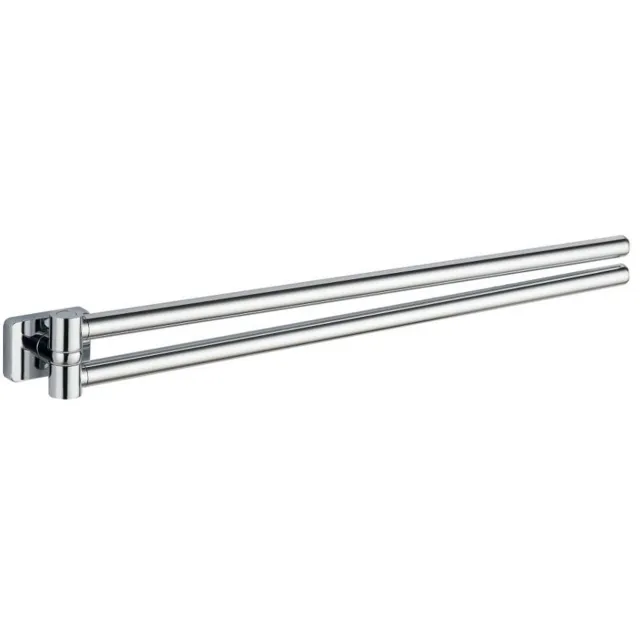 Sapho Dubbele Handdoekhouder Sapho Apollo Draaibaar 47.4 cm Chroom