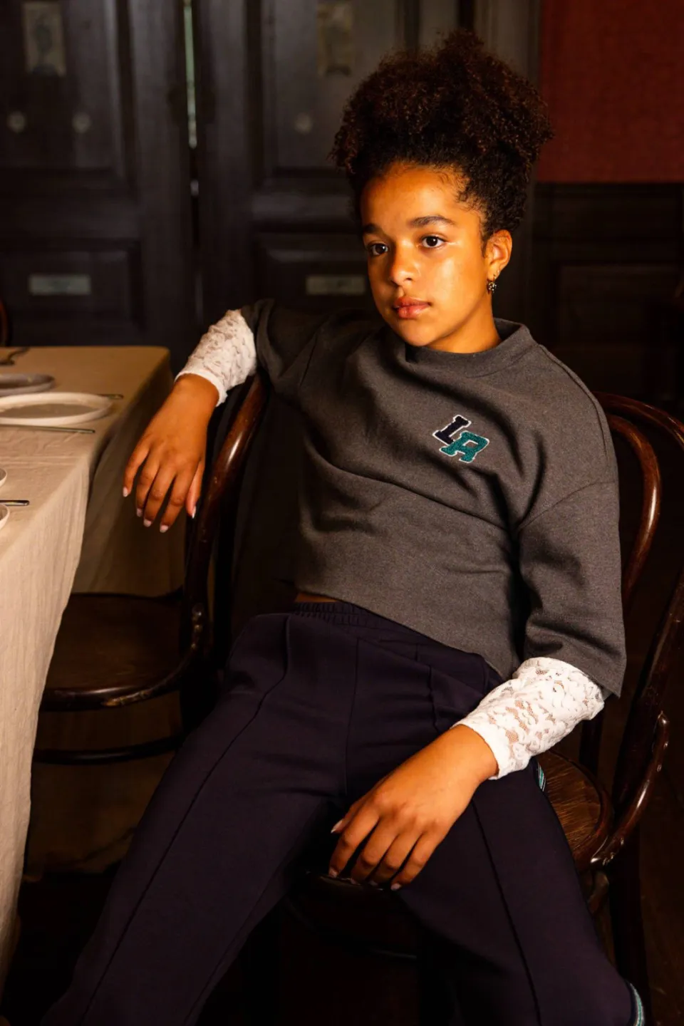 LOOXS 10sixteen rechtvallende longsleeve grijs, foto 4