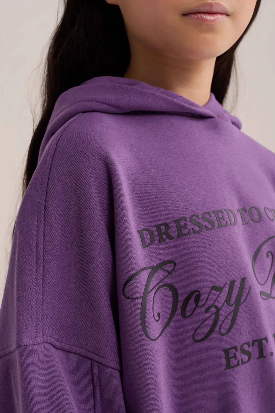 WE Fashion hoodie met print - paars, foto 6