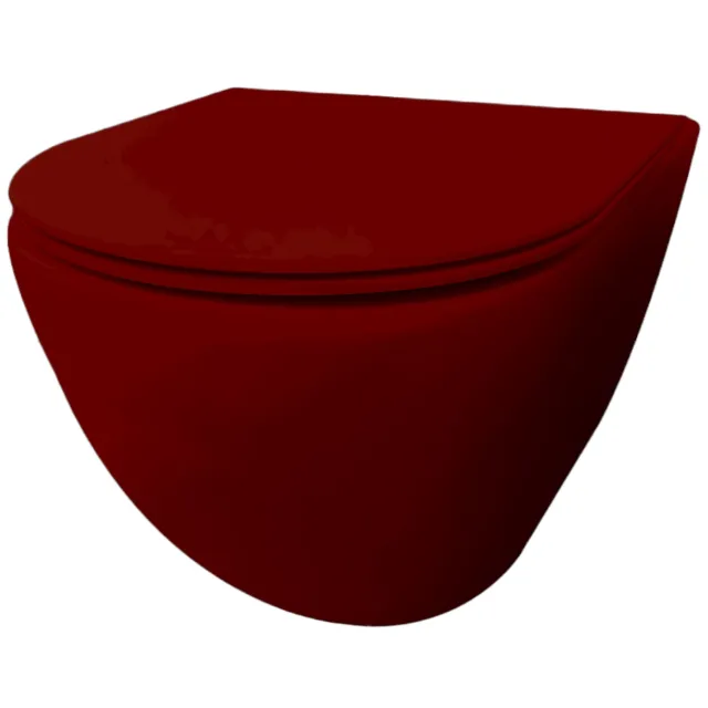 Best Design Morrano wandcloset rimfree donkerrood