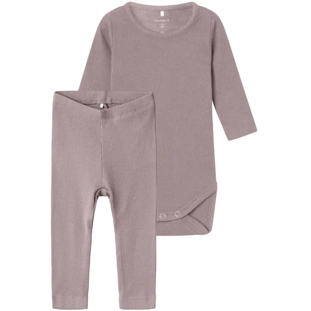 NAME IT BABY romper + broek NBNKAB oudroze, foto 2