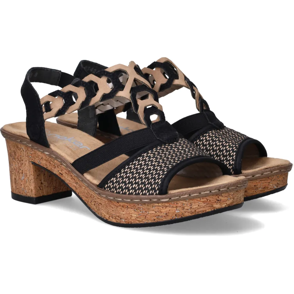 Rieker sandalette zwart, foto 3