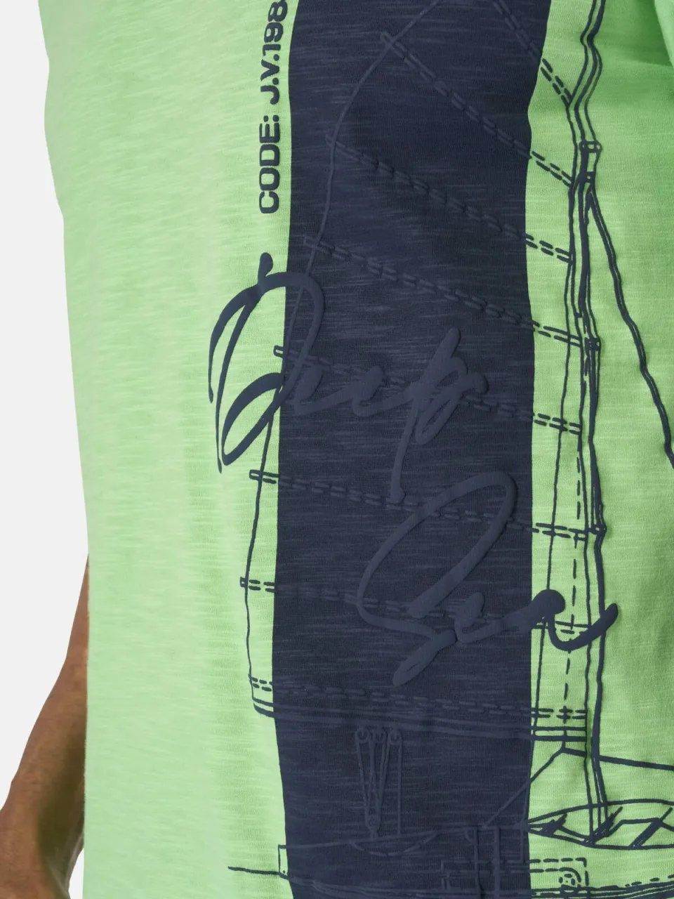 Jan Vanderstorm BALJAN T-shirt lichtgroen, foto 4
