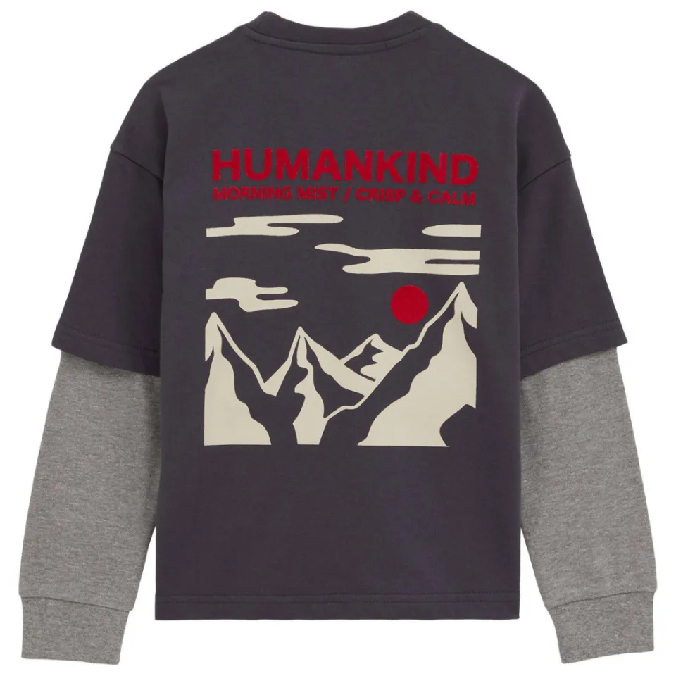 WE Fashion longsleeve met backprint grijs, foto 4