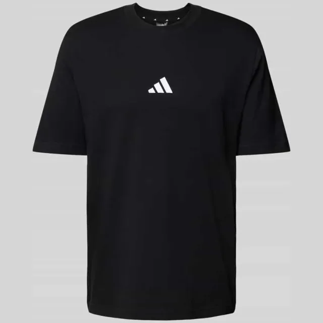 Adidas T-shirt met labelstitching zwart/wit, foto 2