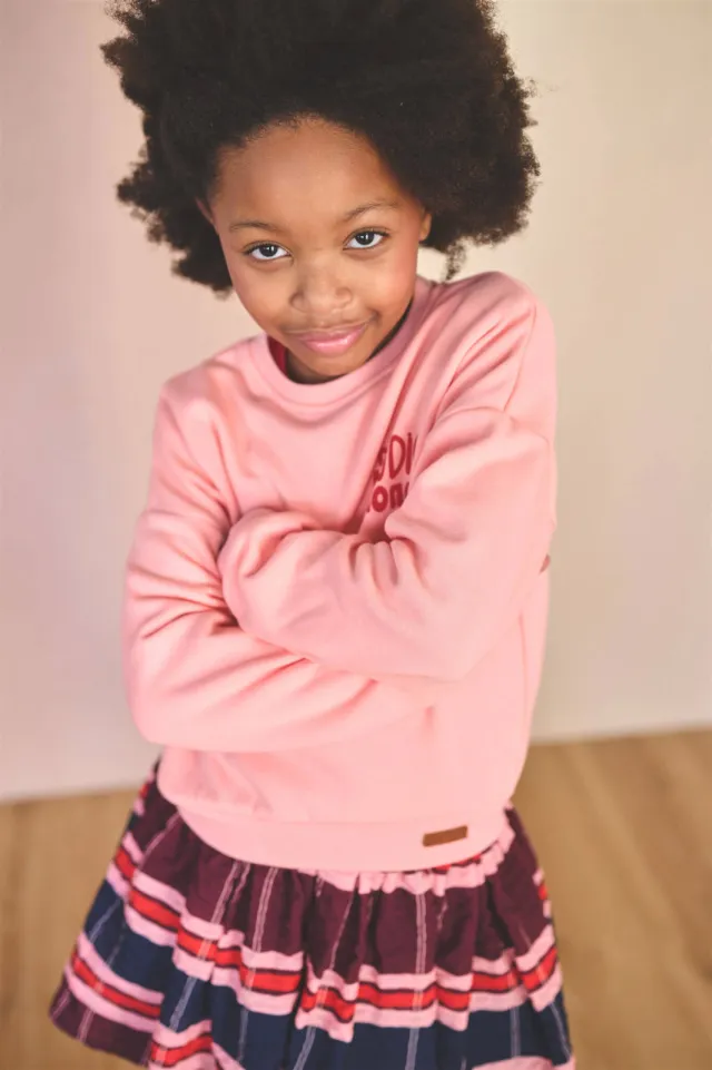 Nono sweater met print - roze
