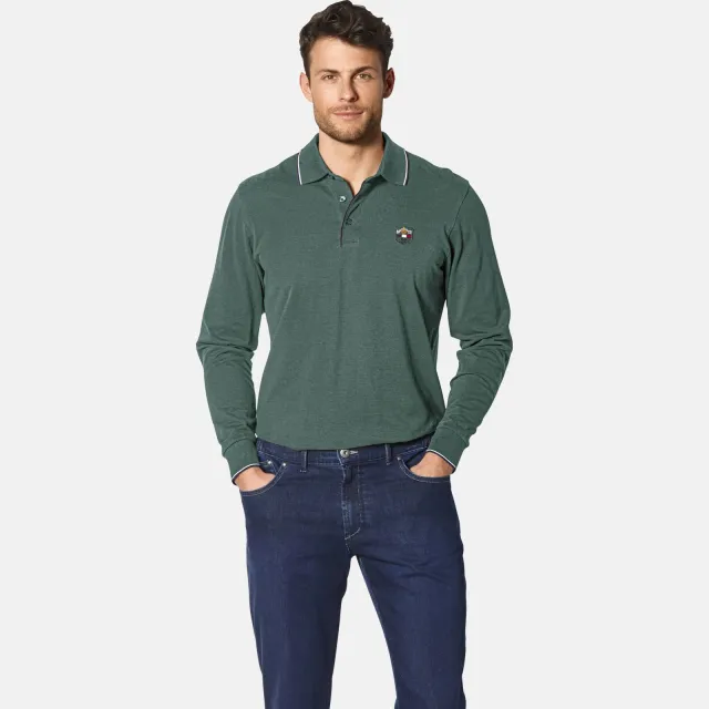 Babista regular fit polo Plus Size - groen