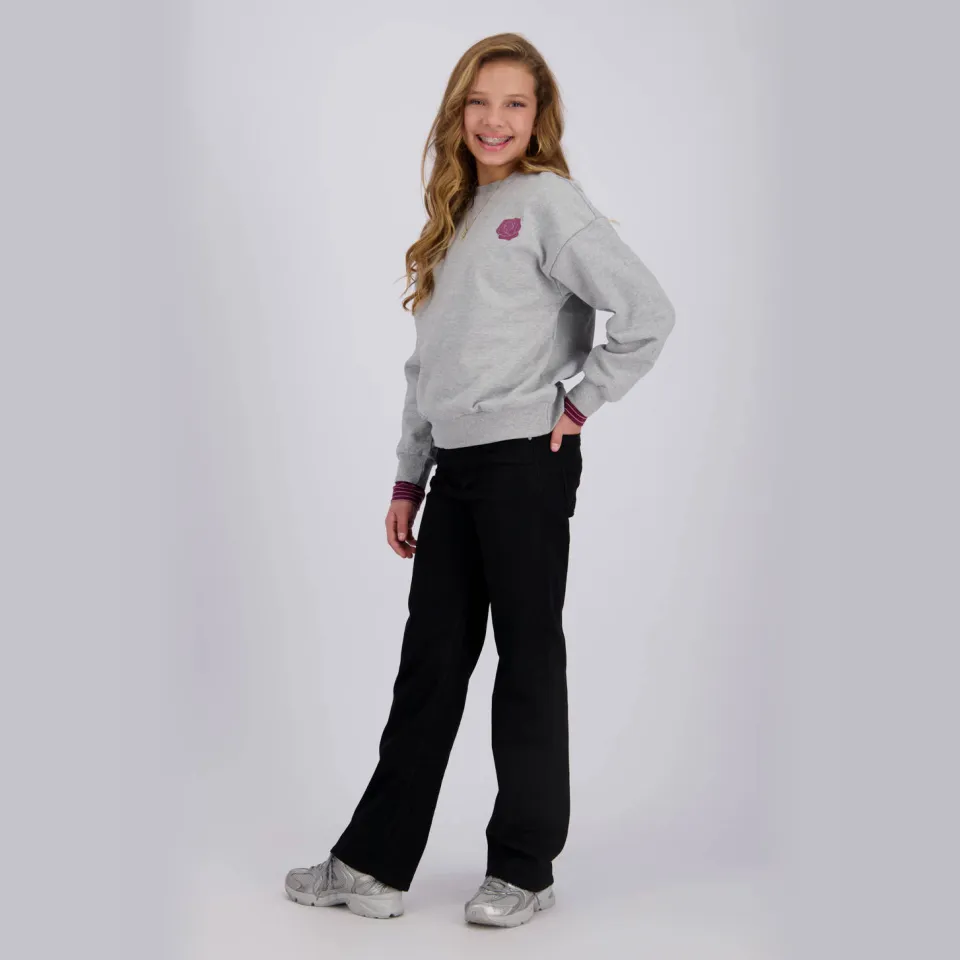 Raizzed boxy sweater met backprint - grijs, foto 5