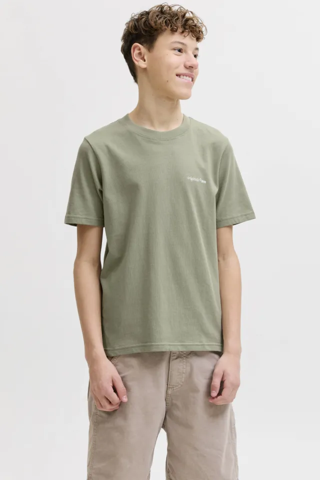 Jack & Jones JUNIOR T-shirt met backprint groen, foto 4