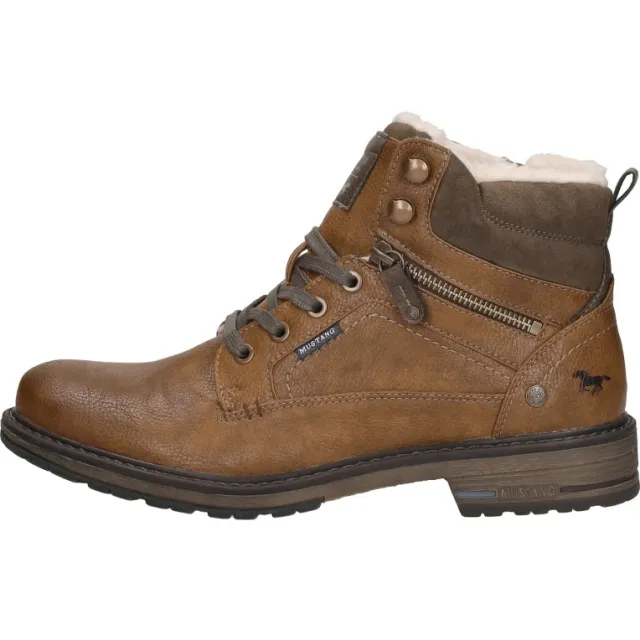 Mustang halfhoge veterboot cognac, foto 2