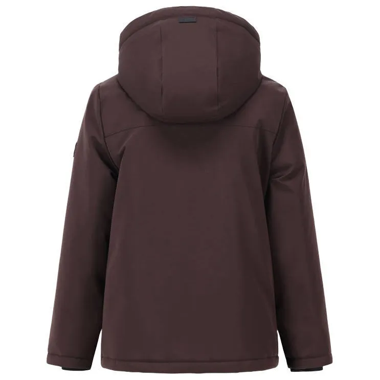 Retour Jeans gewatteerde winterparka chocoladebruin, foto 2