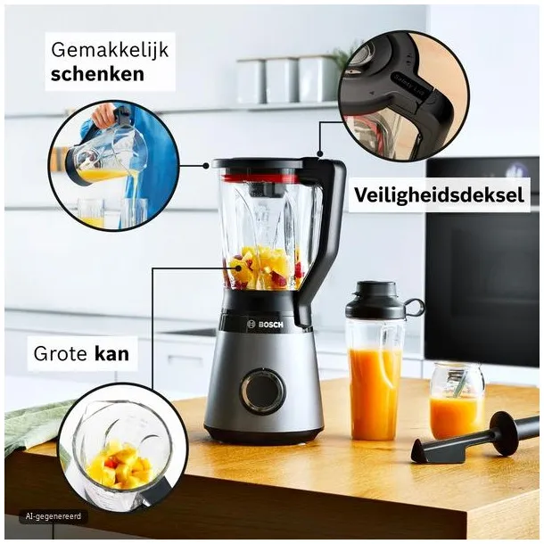 Bosch MMB4194S blender zilver, foto 4