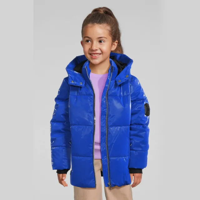 Coolcat gecoate pufferjas Jessy blauw, foto 2