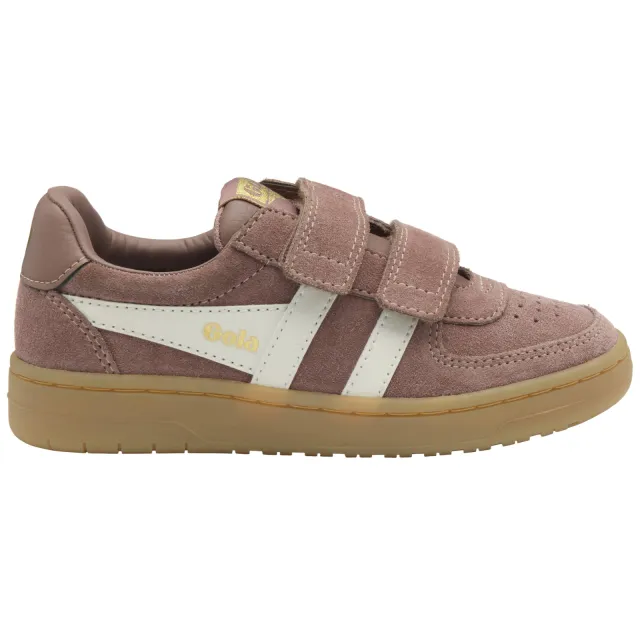 Gola Hawk Strap leren sneakers - oudroze Oudroze/wit