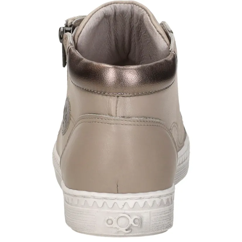 Aqa hoge veterschoenen taupe, foto 4