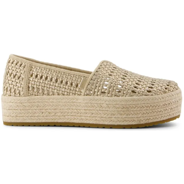 Toms Valencia espadrille beige Goudkleur