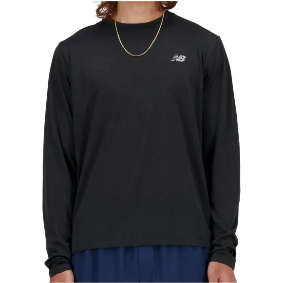 New Balance Athletics Run L/S - Hardloopshirt, zwart