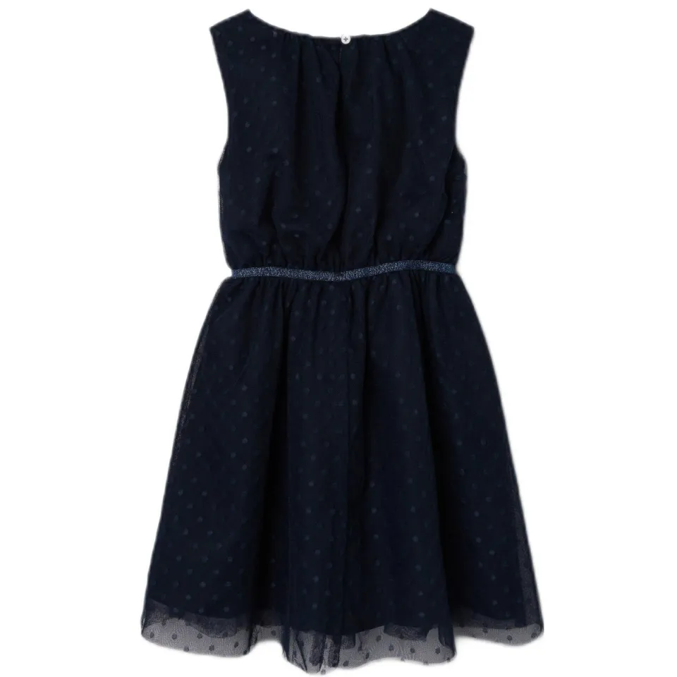 NAME IT semi-transparante korte jurk met print donkerblauw, foto 5
