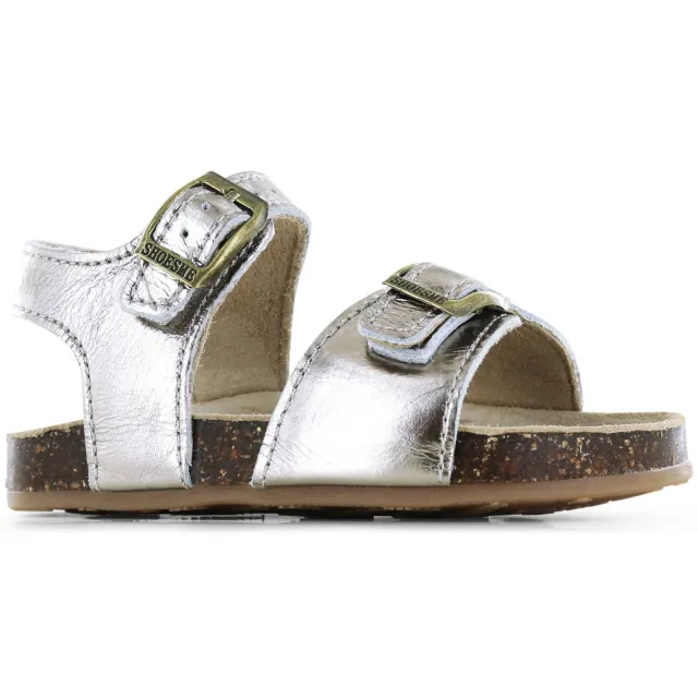 Shoesme leren sandalen - champagne