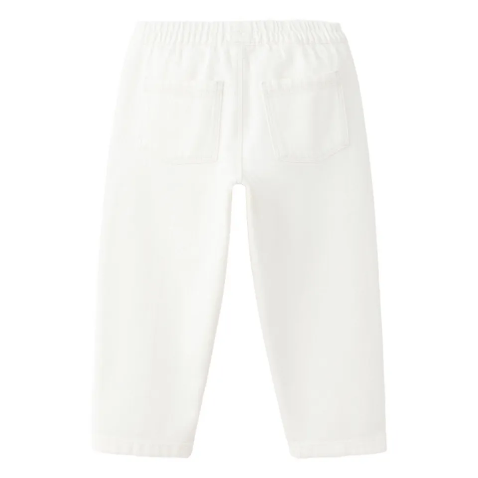 Mango Kids casual broek wit, foto 3