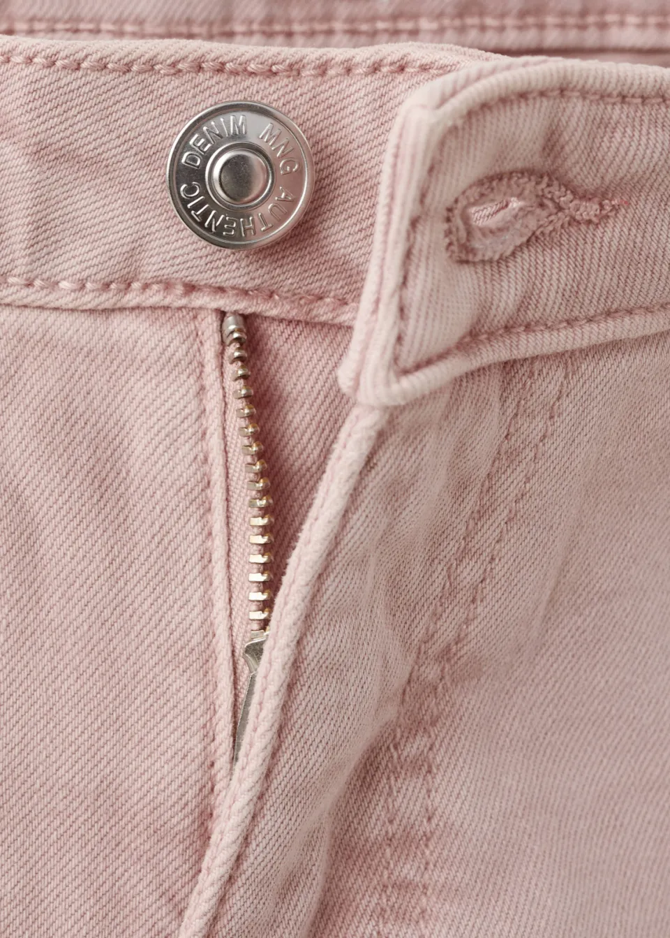 Mango Teen denim short lichtroze, foto 5