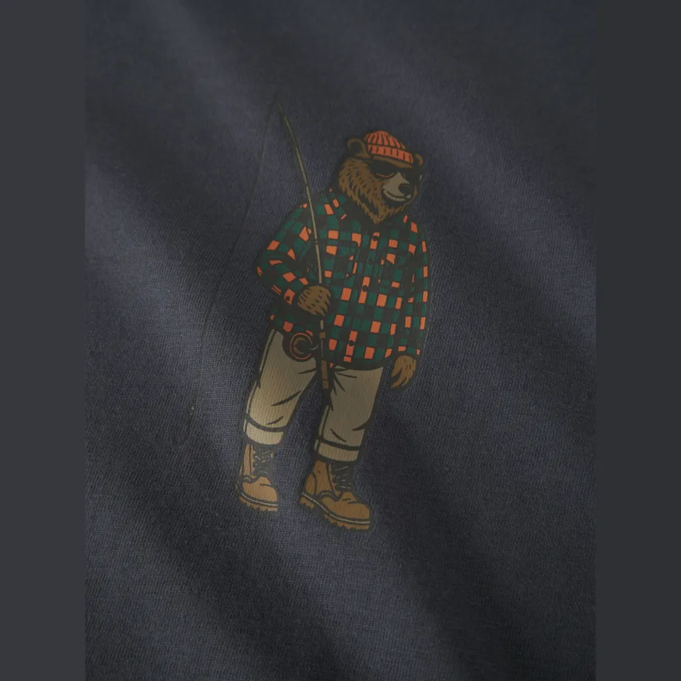 NAME IT rechtvallende longsleeve met printdetail grijsblauw, foto 4