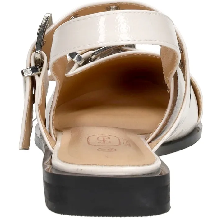 Shoecolate slingbacks gebroken wit, foto 4