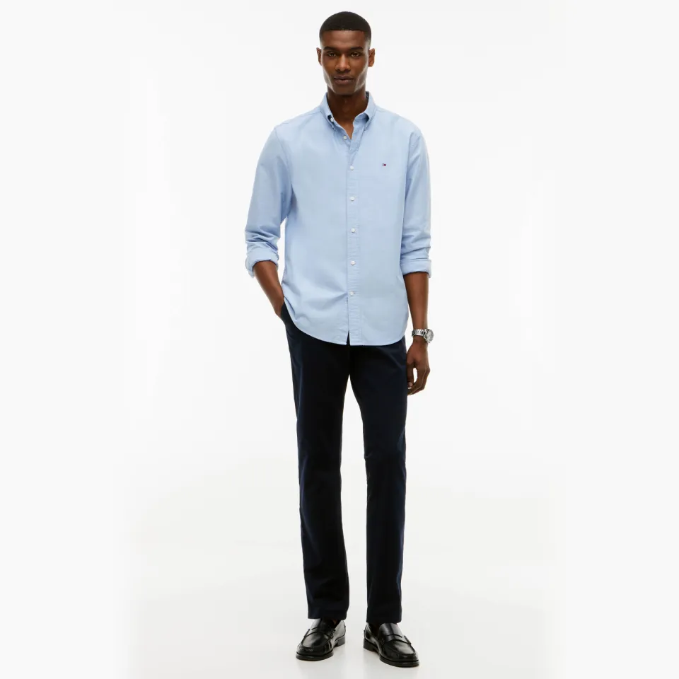 Tommy Hilfiger BLEECKER 1985 slim chino donkerblauw Desert Sky