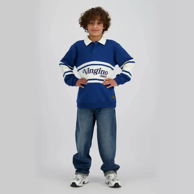Vingino longsleeve blauw wit