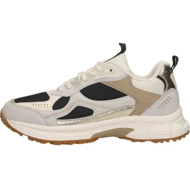 Sub55 lage sneakers beige textiel, foto 2