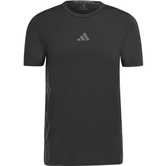 Adidas D4T Workout 3 Stripes T-Shirt - Sportshirt, zwart, foto 2