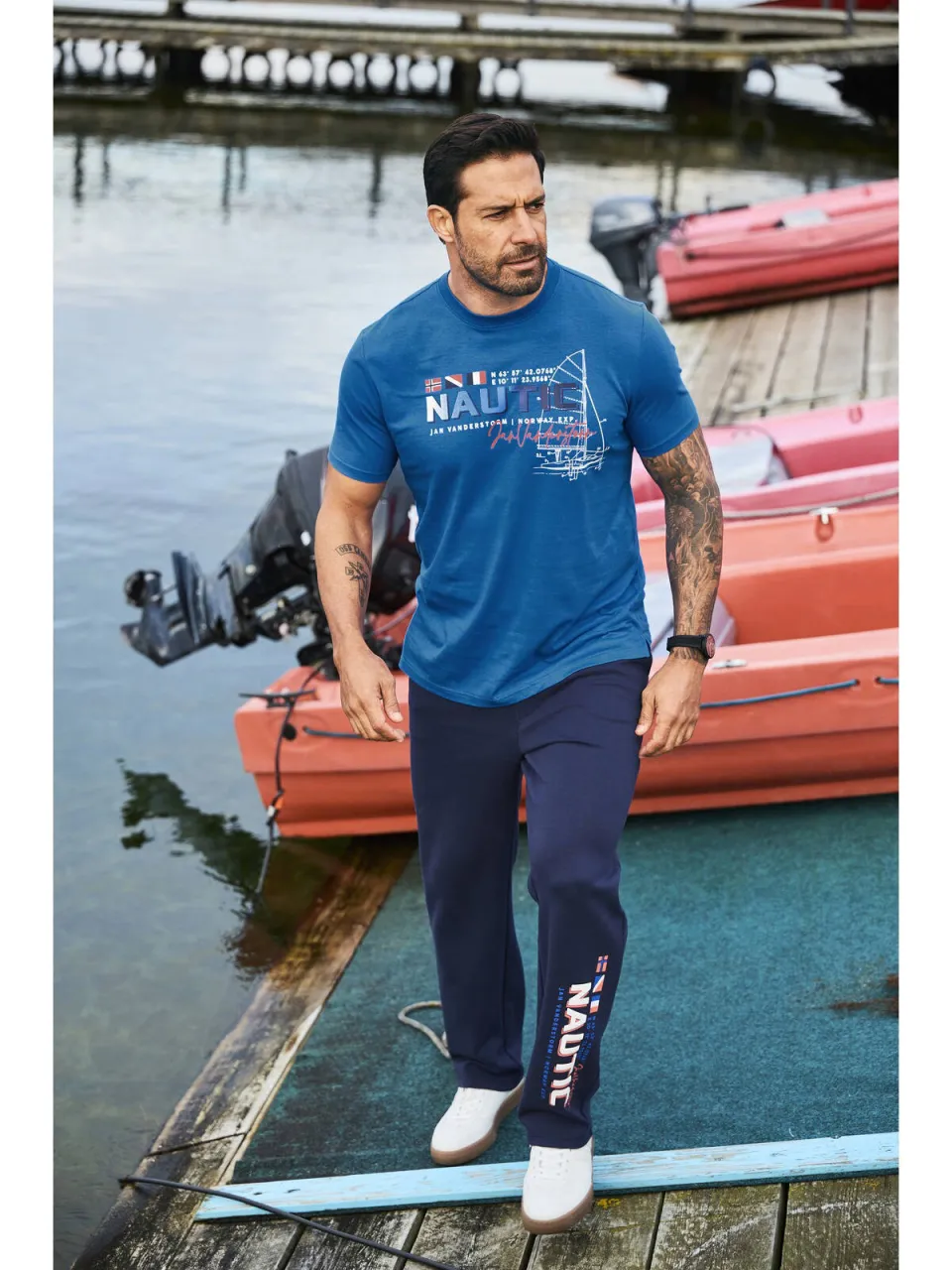 Jan Vanderstorm Svenhelm t-shirt blauw, foto 4