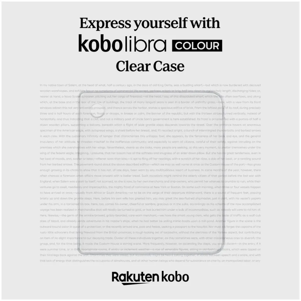 Kobo Libra Colour transparant hoesje, foto 3