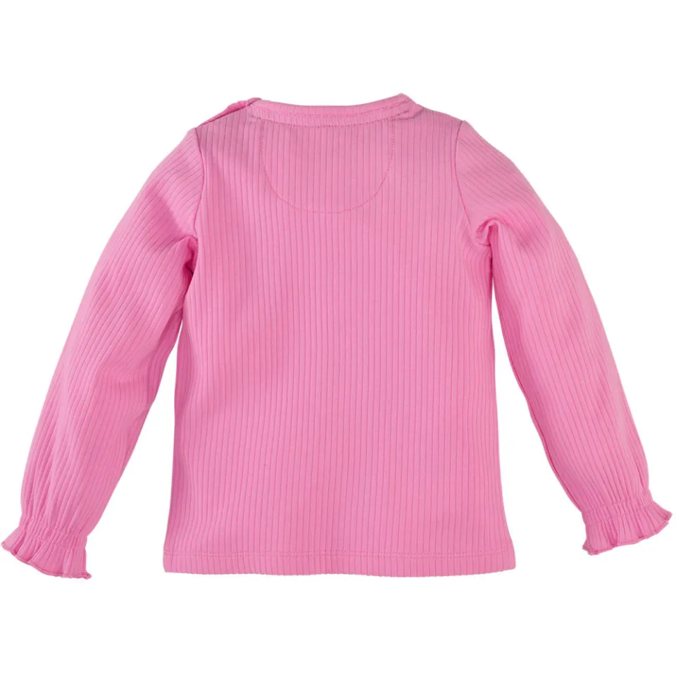 Z8 longsleeve met ruches lichtroze, foto 3