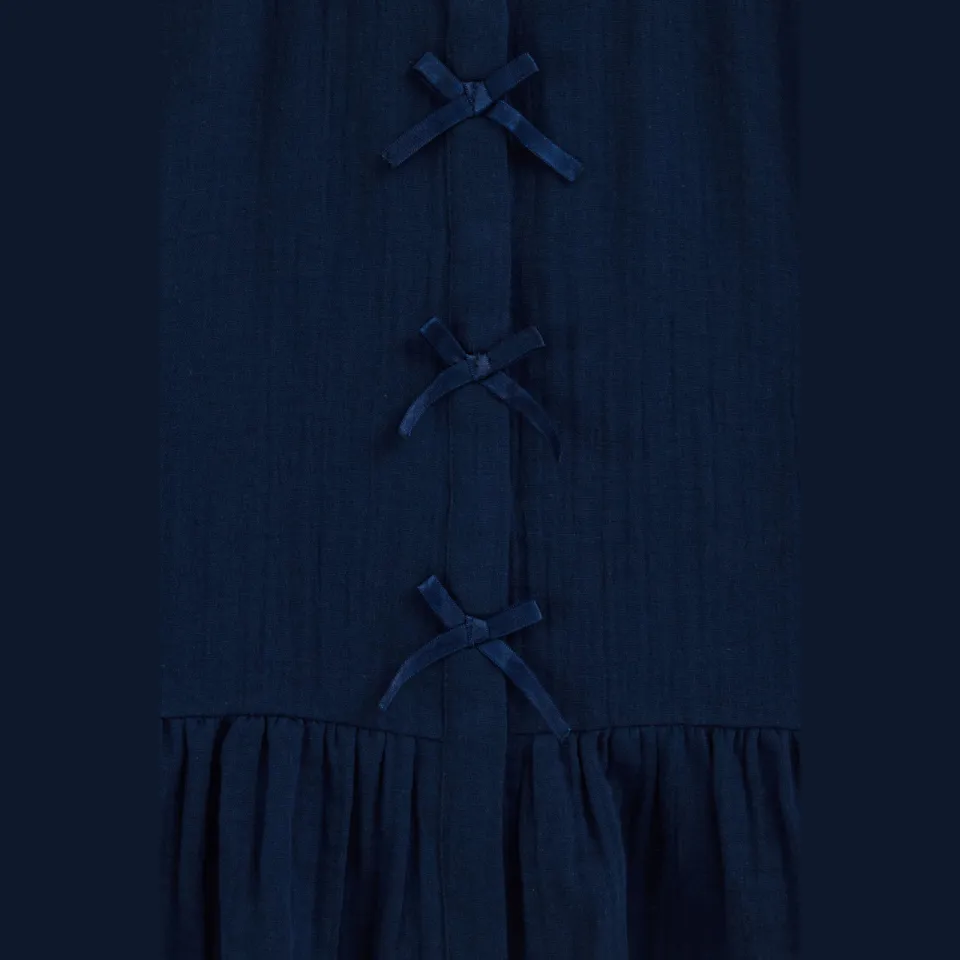 WE Fashion blouse met ruches donkerblauw, foto 7